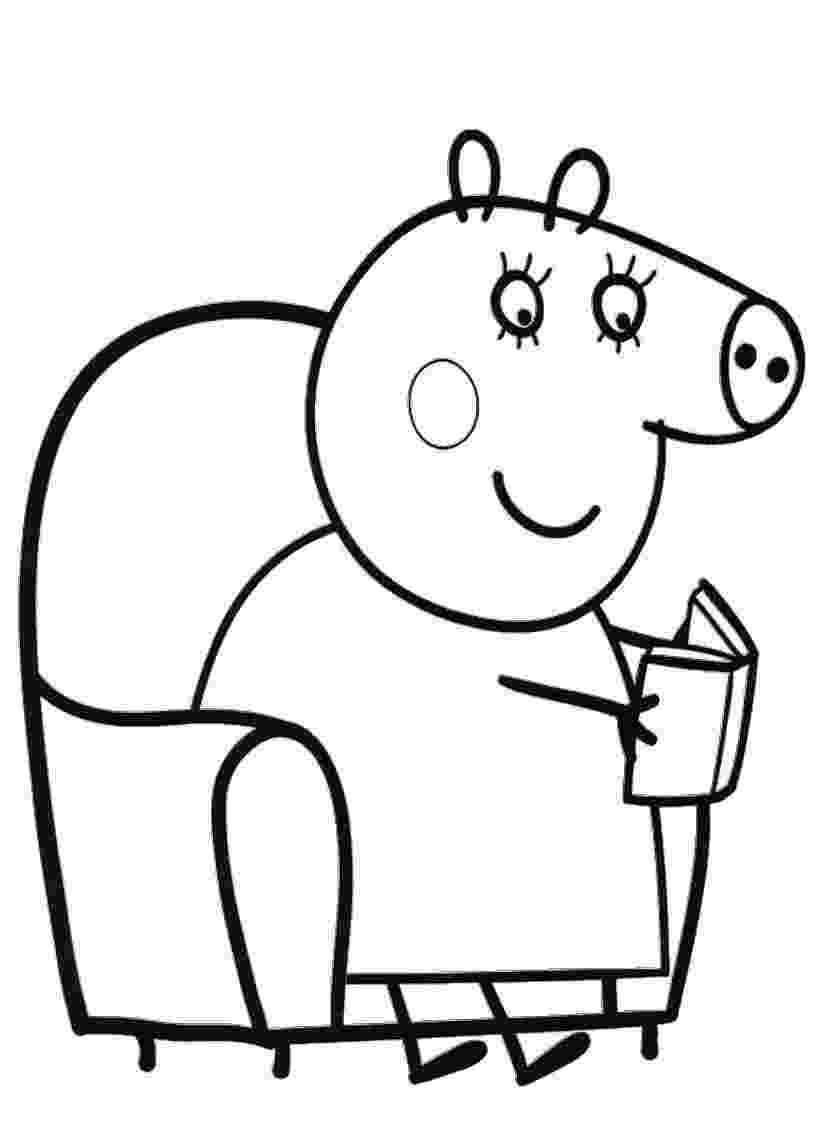 peppa pig coloring pictures peppa pig coloring pages getcoloringpagescom pig peppa pictures coloring 