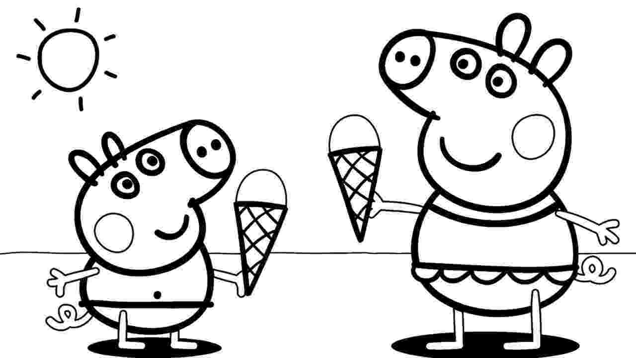 peppa pig coloring pictures peppa pig coloring pages to print for free and color peppa coloring pictures pig 