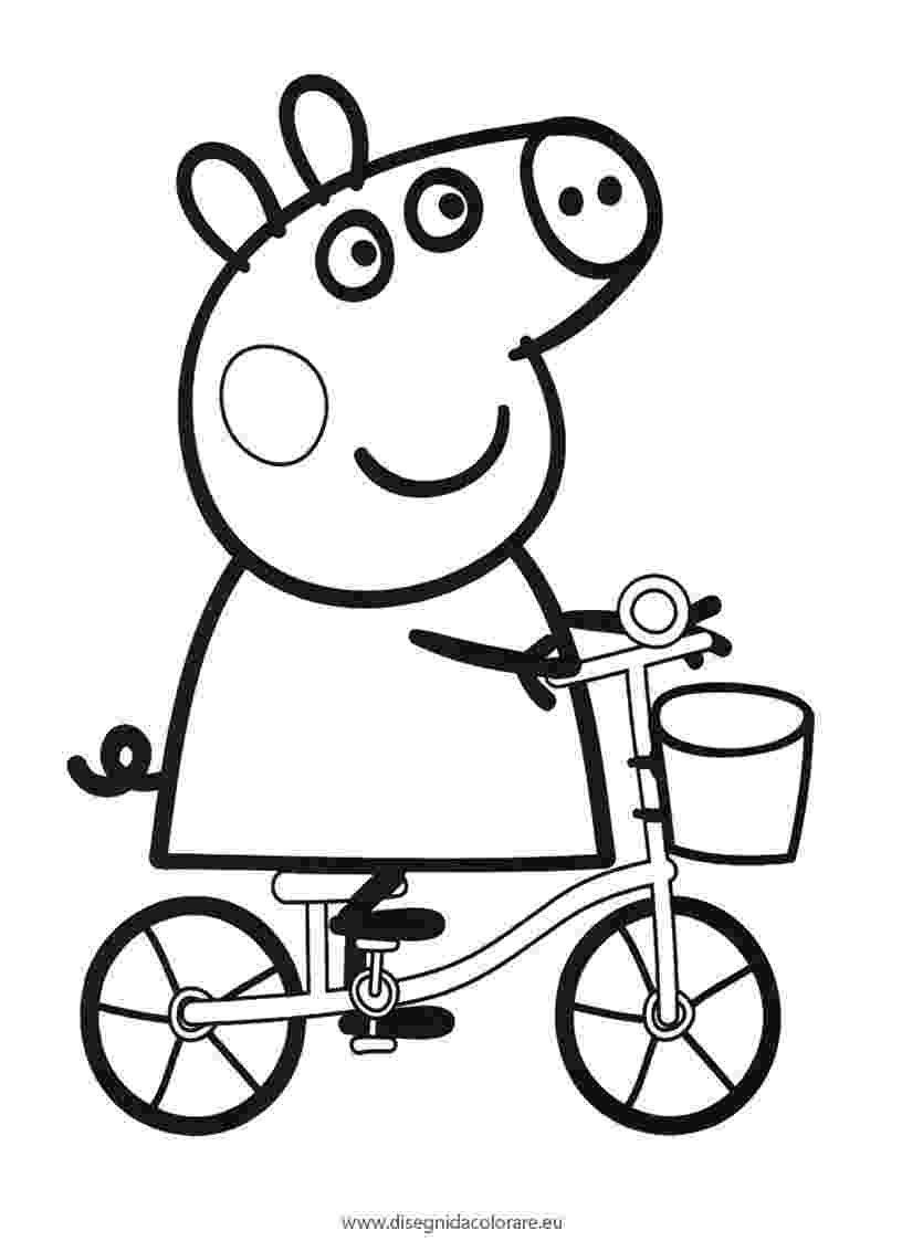 peppa pig colouring pages peppa pig family in car coloring pages learn colors with pig colouring peppa pages 