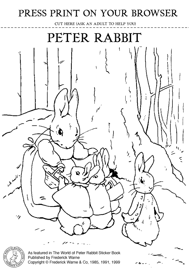 peter rabbit colouring pictures peter rabbit coloring page free peter rabbit coloring peter pictures colouring rabbit 