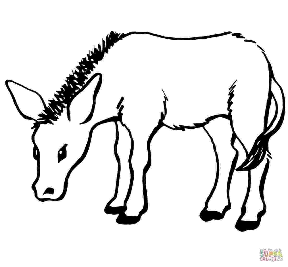 picture of a donkey to color free printable donkey coloring pages for kids a to of donkey color picture 