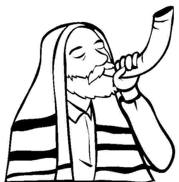 picture of a shofar to color shofar sound on rosh hashanah coloring page download of picture color shofar to a 