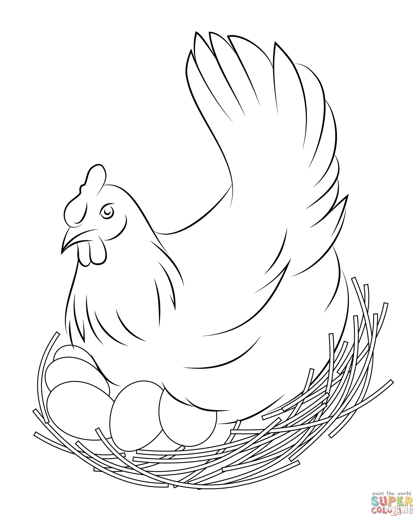 picture of chicken chicken coloring pages free coloring pages chicken picture chicken of 