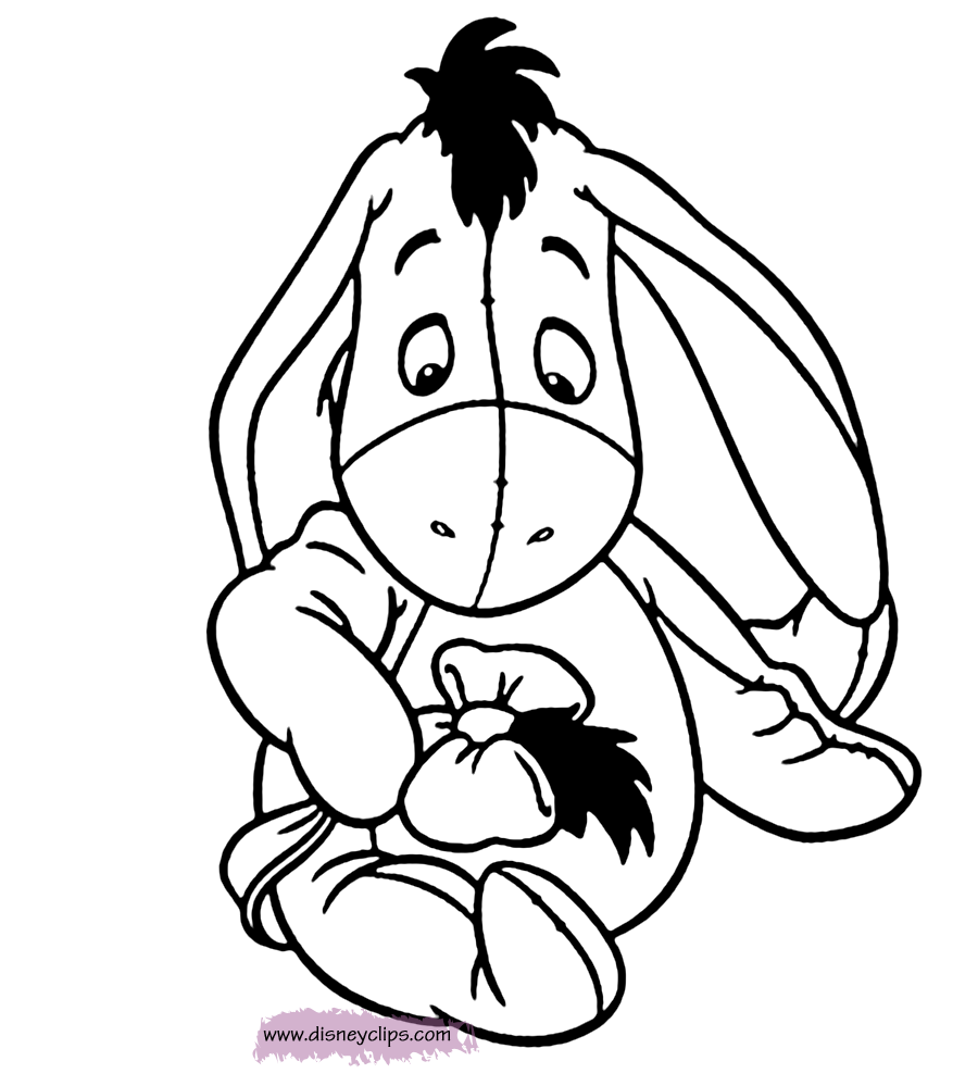 picture of eeyore disney baby winnie the pooh coloring pages top free of eeyore picture 