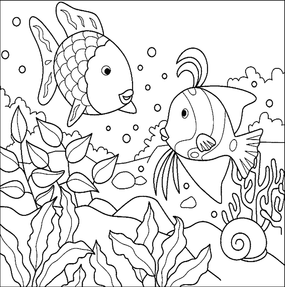 picture of fish to color free printable fish coloring pages for your lovely toddlers to of picture fish color 