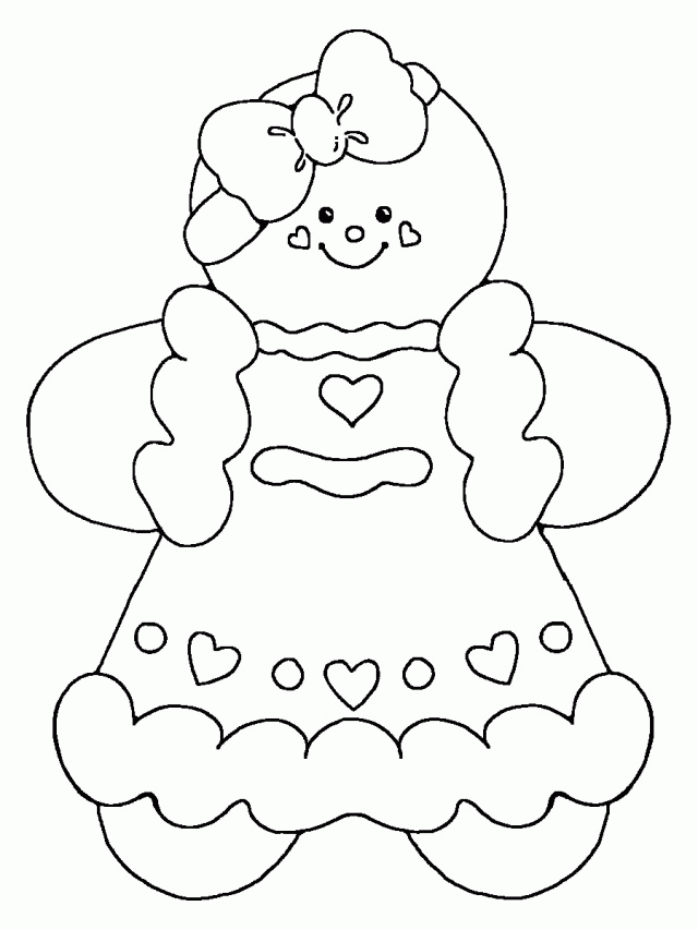 picture of gingerbread man to color christmas coloring pages for girls coloring home of picture man to gingerbread color 