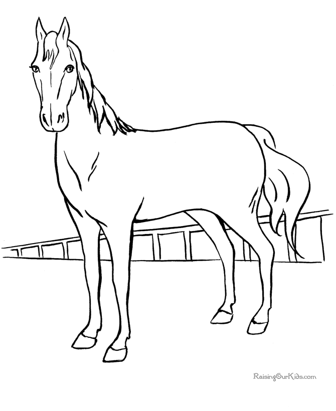 picture of horses to color horse coloring pages for kids coloring pages for kids of picture horses color to 