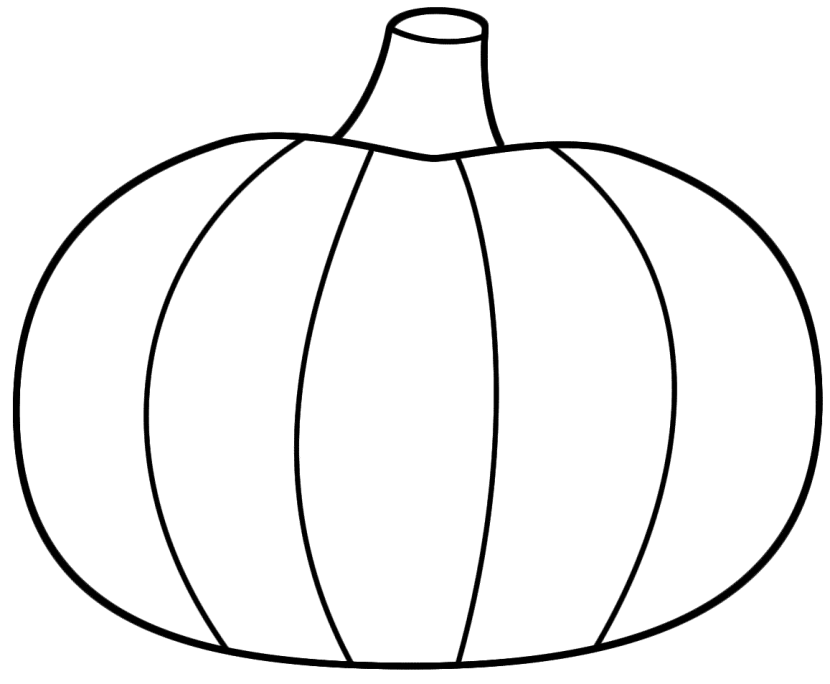 picture of pumpkin to color pumpkin outline printable clipartioncom to picture color pumpkin of 