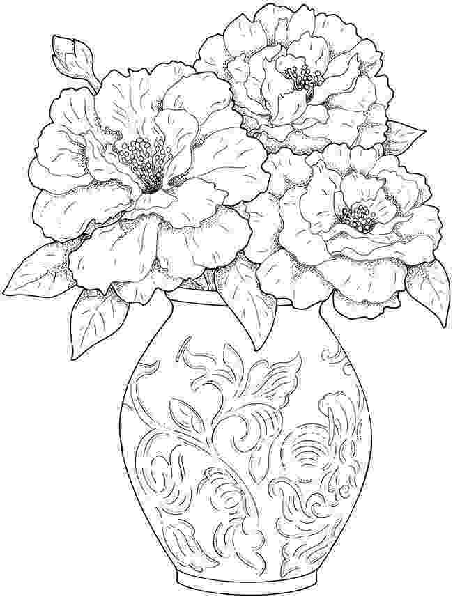 pictures to color of flowers flower coloring pages for adults best coloring pages for of color pictures to flowers 
