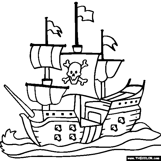 pirate coloring pages for kids printable pirate coloring pages getcoloringpagescom pages for pirate printable coloring kids 