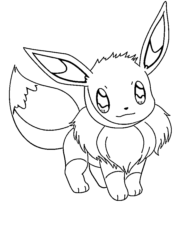 pokemon coloring pages eevee eevee coloring page free printable coloring pages coloring eevee pokemon pages 