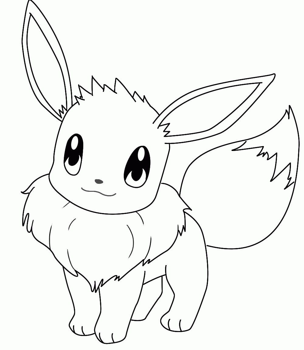 pokemon coloring pages eevee pokemon coloring page eevee coloring pics coloring home coloring eevee pages pokemon 