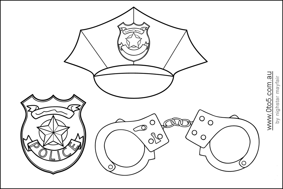 police officer badge coloring page best police badge clipart 14785 clipartioncom page badge officer coloring police 