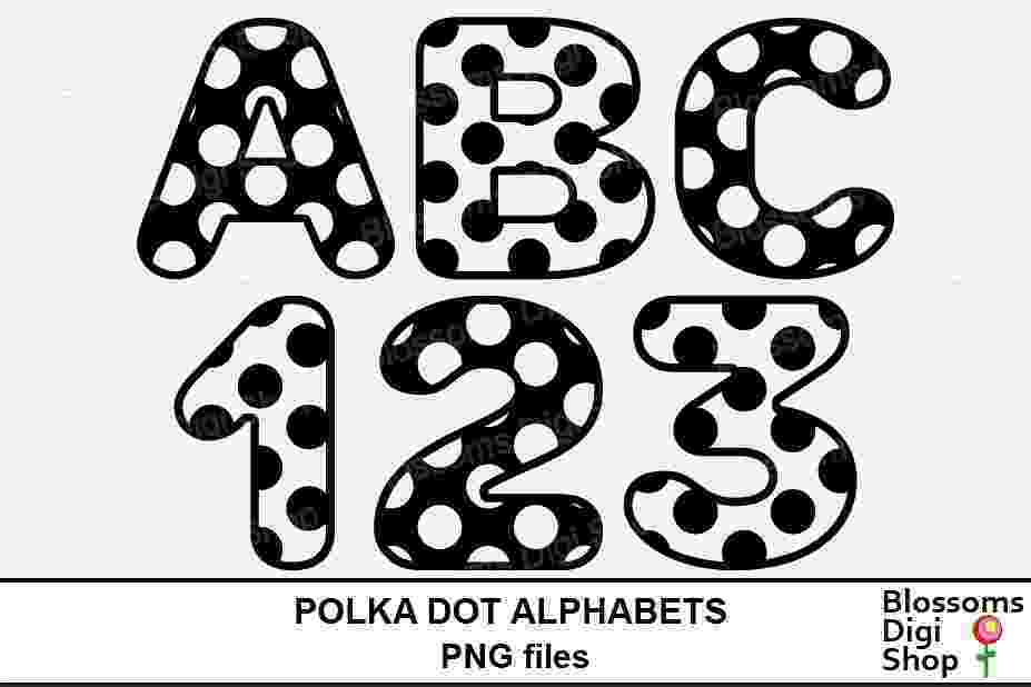 polka dot letters installable polka dot pattern font otf and ttf format dot polka letters 