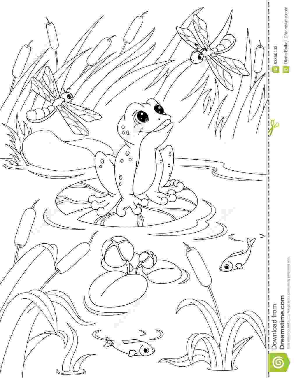 pond pictures to color coloring club from the pond to pond pictures color 