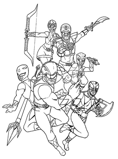 power rangers coloring book green power ranger drawing at getdrawingscom free for rangers book power coloring 