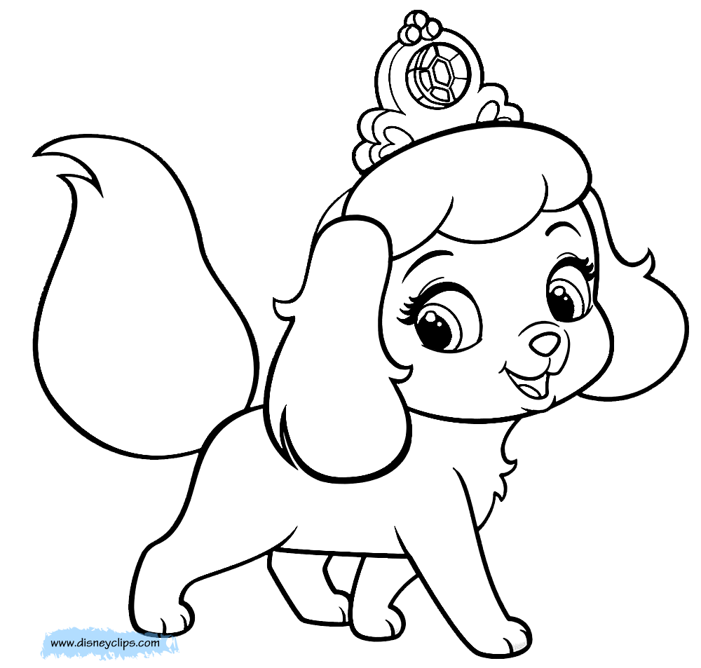 princess puppy coloring pages disney little princesses coloring pages disneyclipscom coloring puppy princess pages 