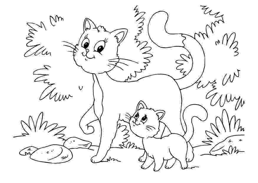 printable cats animal coloring pages momjunction cats printable 