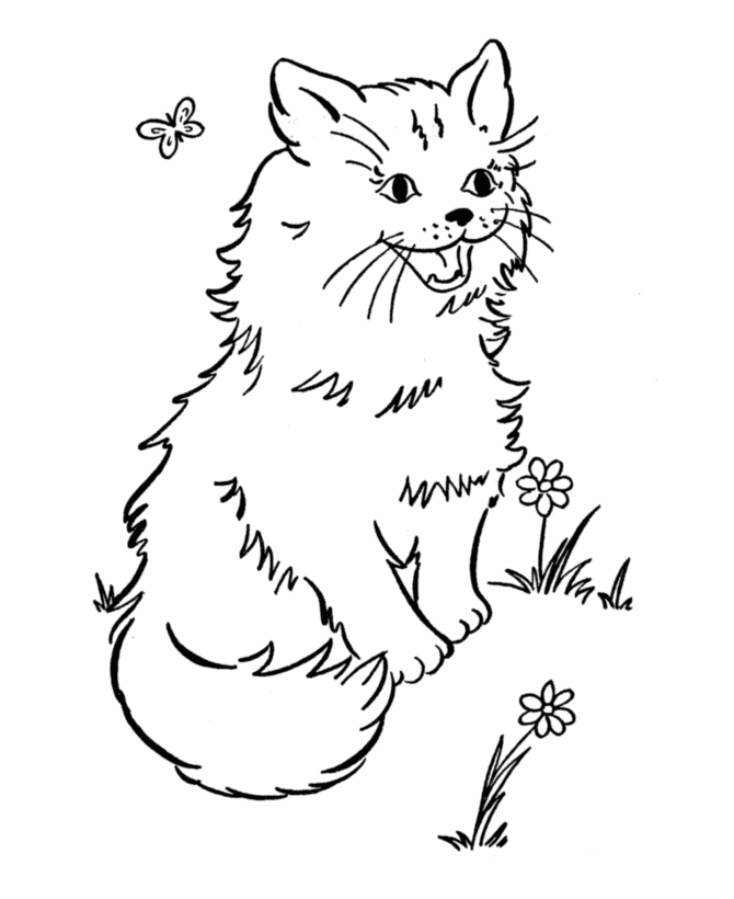 printable cats free printable cat coloring pages for kids cats printable 1 4