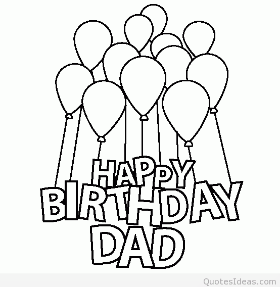 printable coloring birthday cards for dad happy birthday dad coloring for printable cards dad birthday 