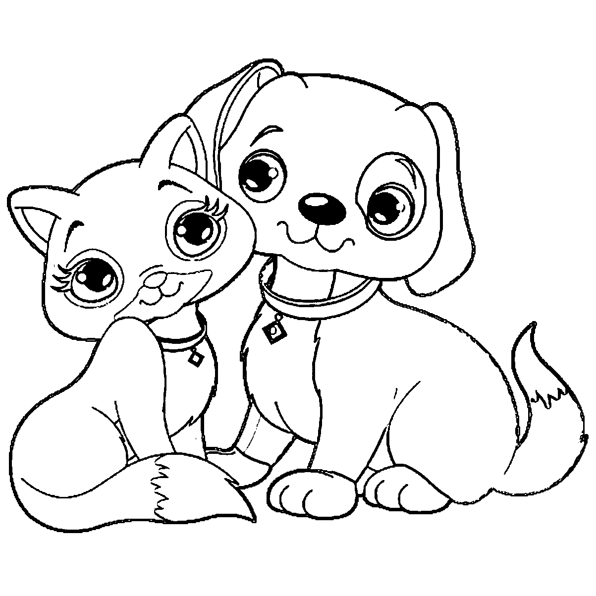 printable coloring pages cats and dogs dog and cat coloring pages getcoloringpagescom pages and printable coloring cats dogs 