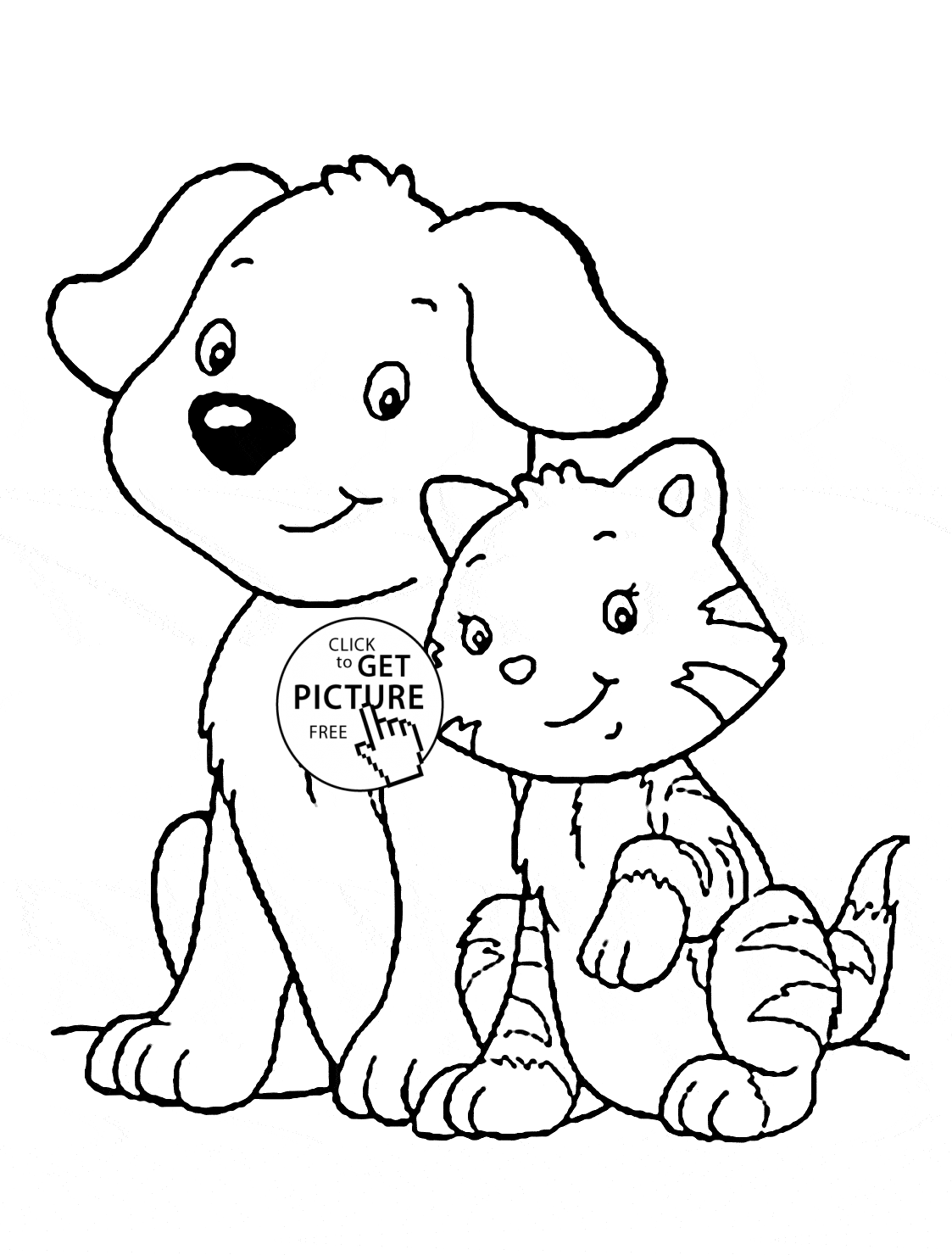 printable coloring pages cats and dogs dog and cat coloring pages hellokidscom dogs and cats coloring pages printable 