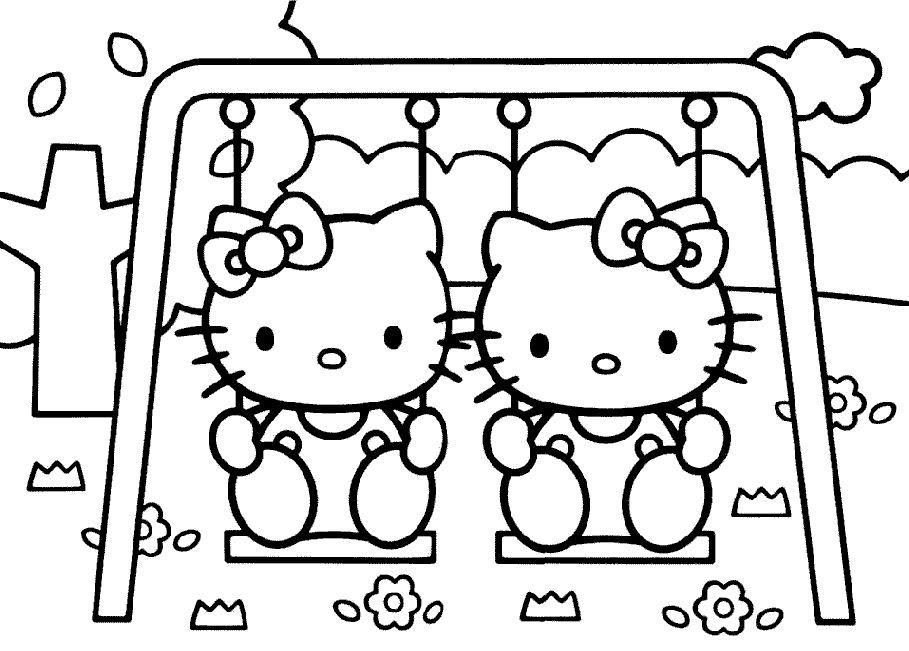 printable coloring pages hello kitty hello kitty with heart balloons coloring page free coloring hello printable kitty pages 