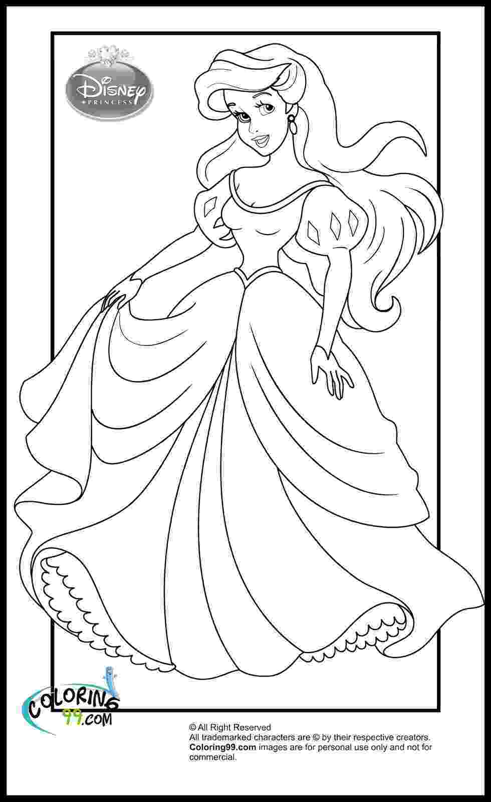 printable coloring pages of princesses disney princess coloring pages free printable princesses printable of pages coloring 