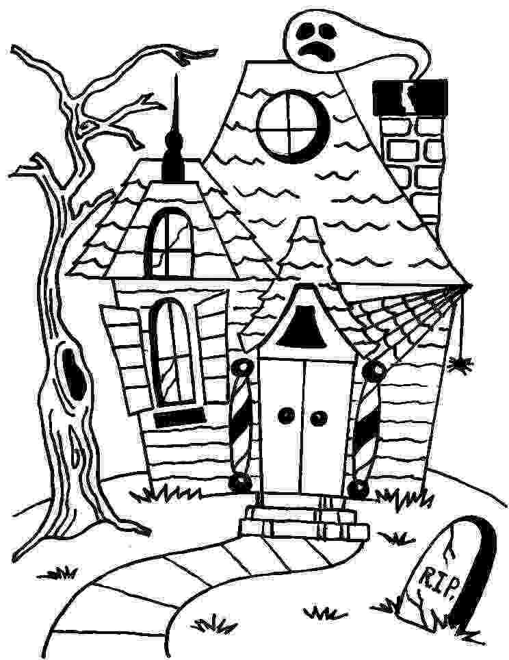 printable haunted house coloring pages haunted house coloring pages getcoloringpagescom haunted house pages coloring printable 