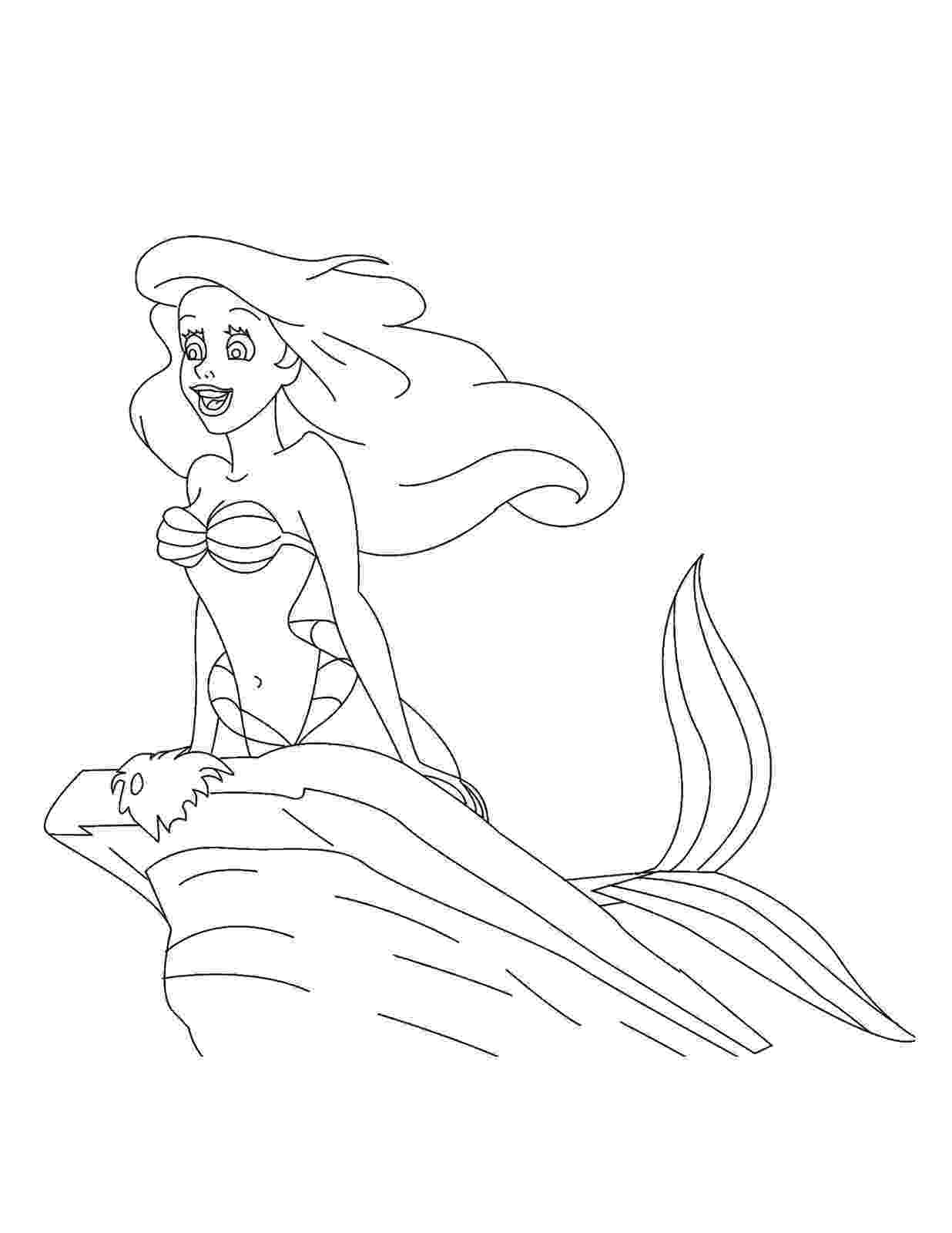printable little mermaid colouring pages coloring pages disney princess little little mermaid printable 