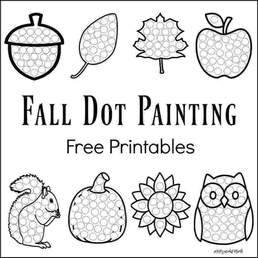 printable pictures to paint for kids fall dot painting free printables do a dot marker printable for pictures paint to kids 