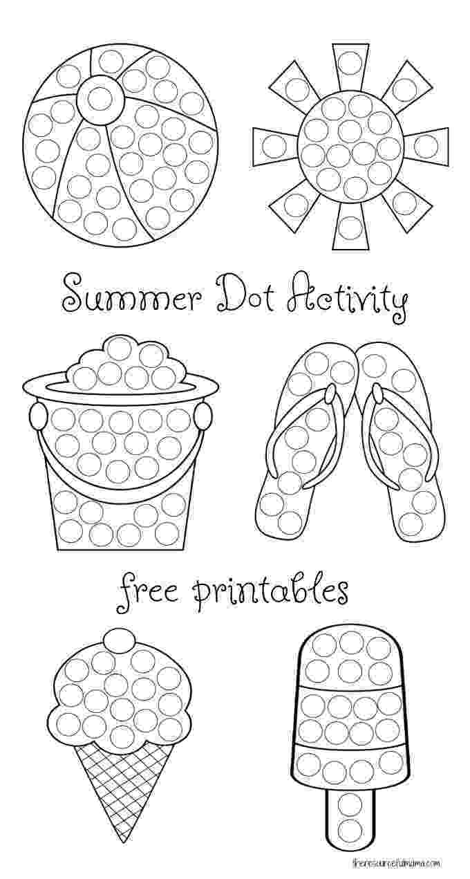 printable pictures to paint for kids summer dot activity free printables business for kids paint printable to kids for pictures 