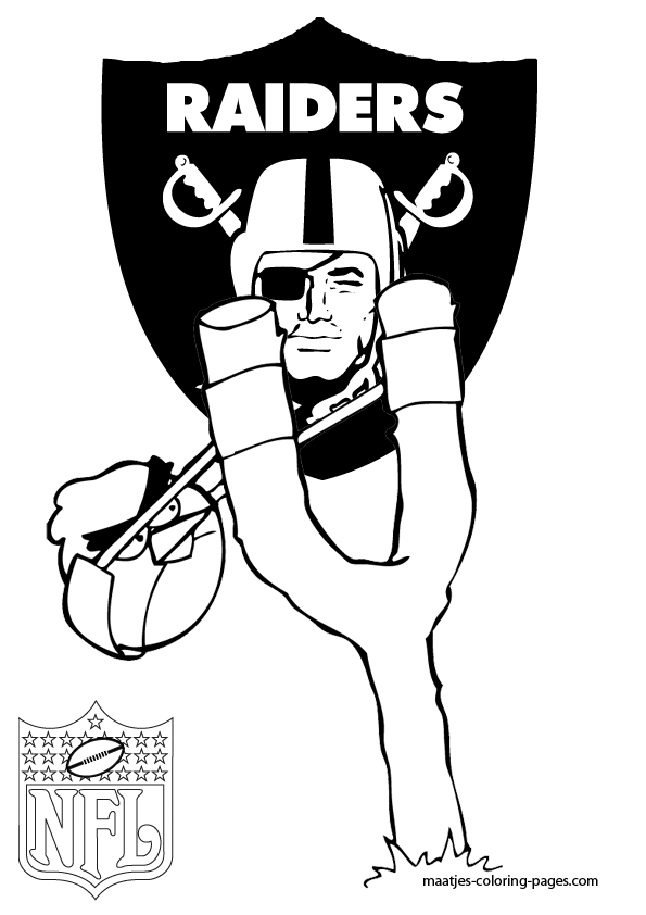 raiders coloring pages free oakland raiders logo american football club from the coloring raiders pages 