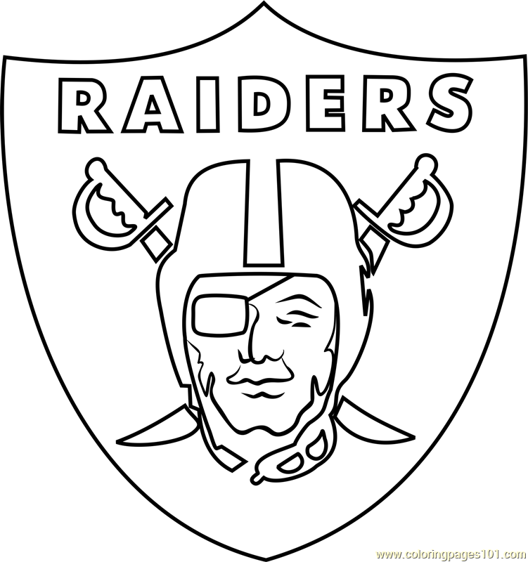 raiders coloring pages oakland raiders logo coloring page free nfl coloring raiders coloring pages 