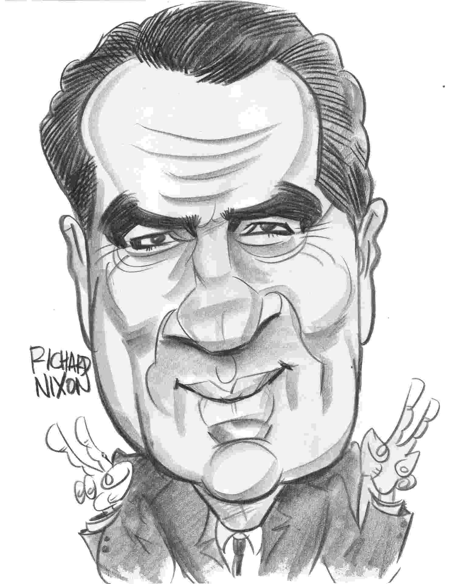 richard nixon caricature richard nixon illustration celebrity caricatures richard caricature nixon 
