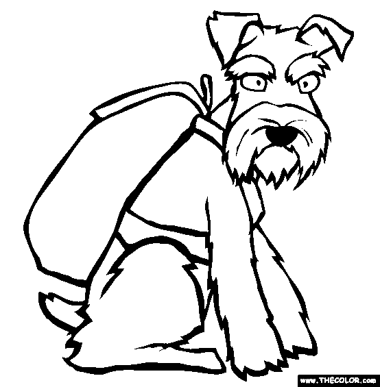 schnauzer coloring pages dogs online coloring pages page 1 coloring schnauzer pages 
