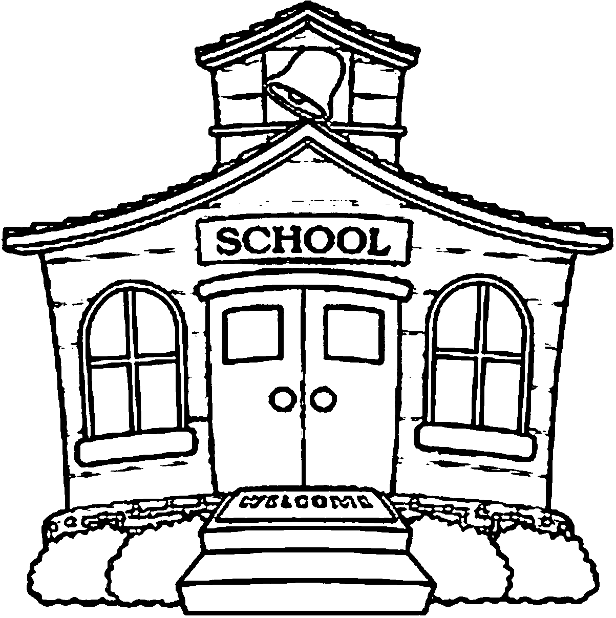 school building coloring pages coloring page of a school building coloring home coloring school coloring pages building 