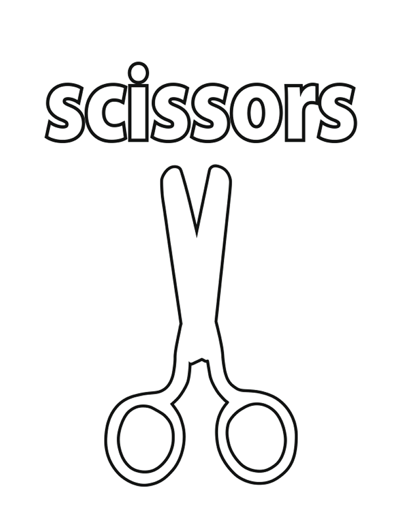 scissor coloring pages free colscissors coloring pages for kids pages coloring scissor 