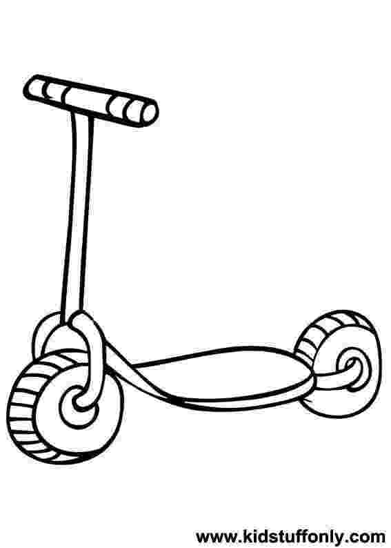 scooter colouring pictures kick scooter coloring page free printable coloring pages scooter pictures colouring 