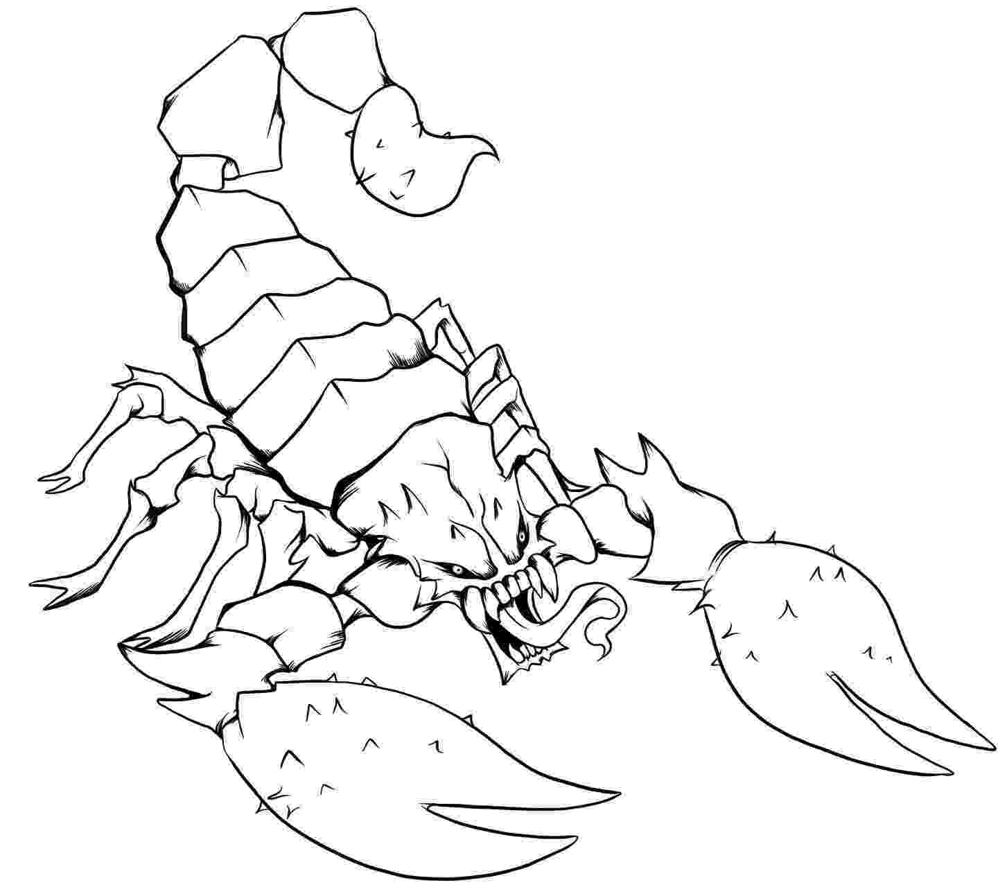 scorpion pictures to color scorpion coloring pages kidsuki color to scorpion pictures 