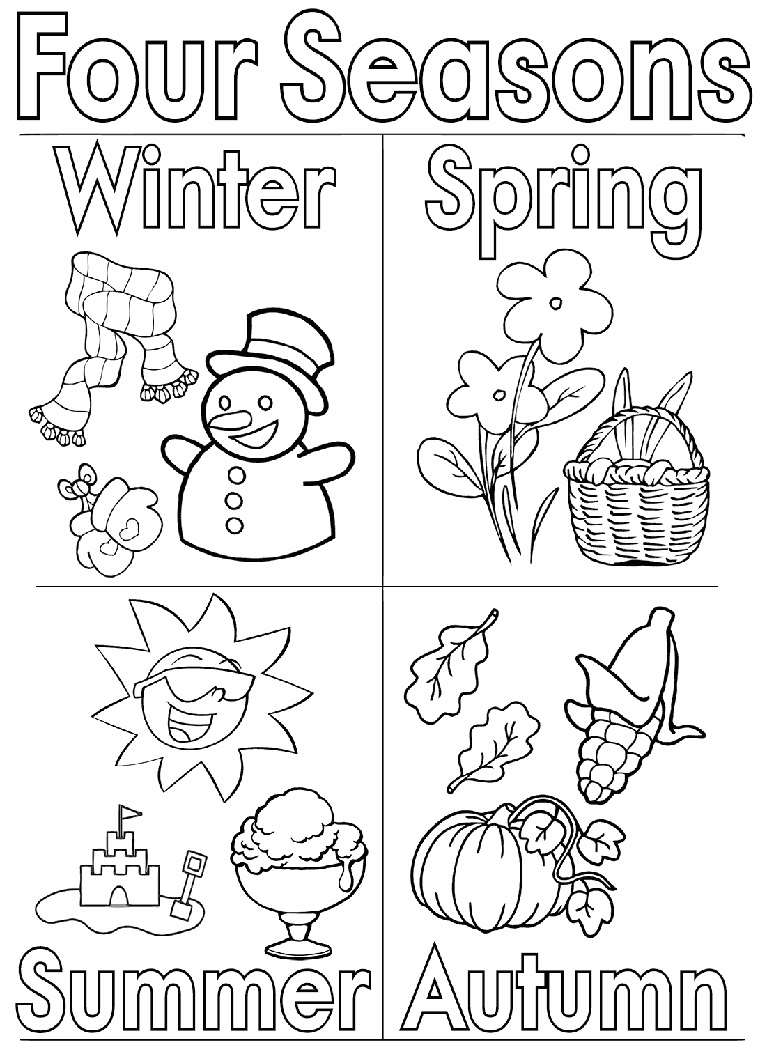 seasons coloring pages 4 seasons coloring pages to print coloring for kids 2019 pages seasons coloring 