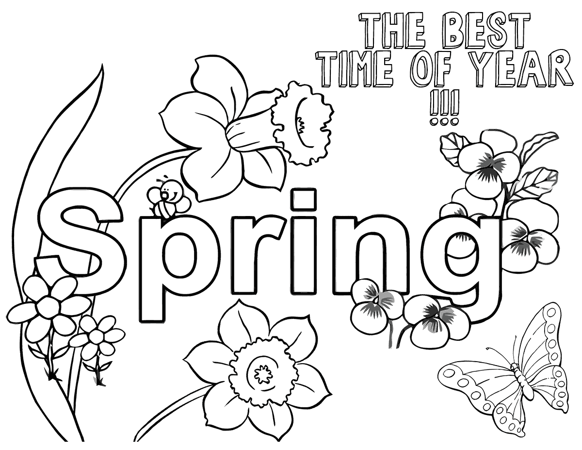 seasons coloring pages spring season coloring page for kids seasons coloring pages coloring seasons 