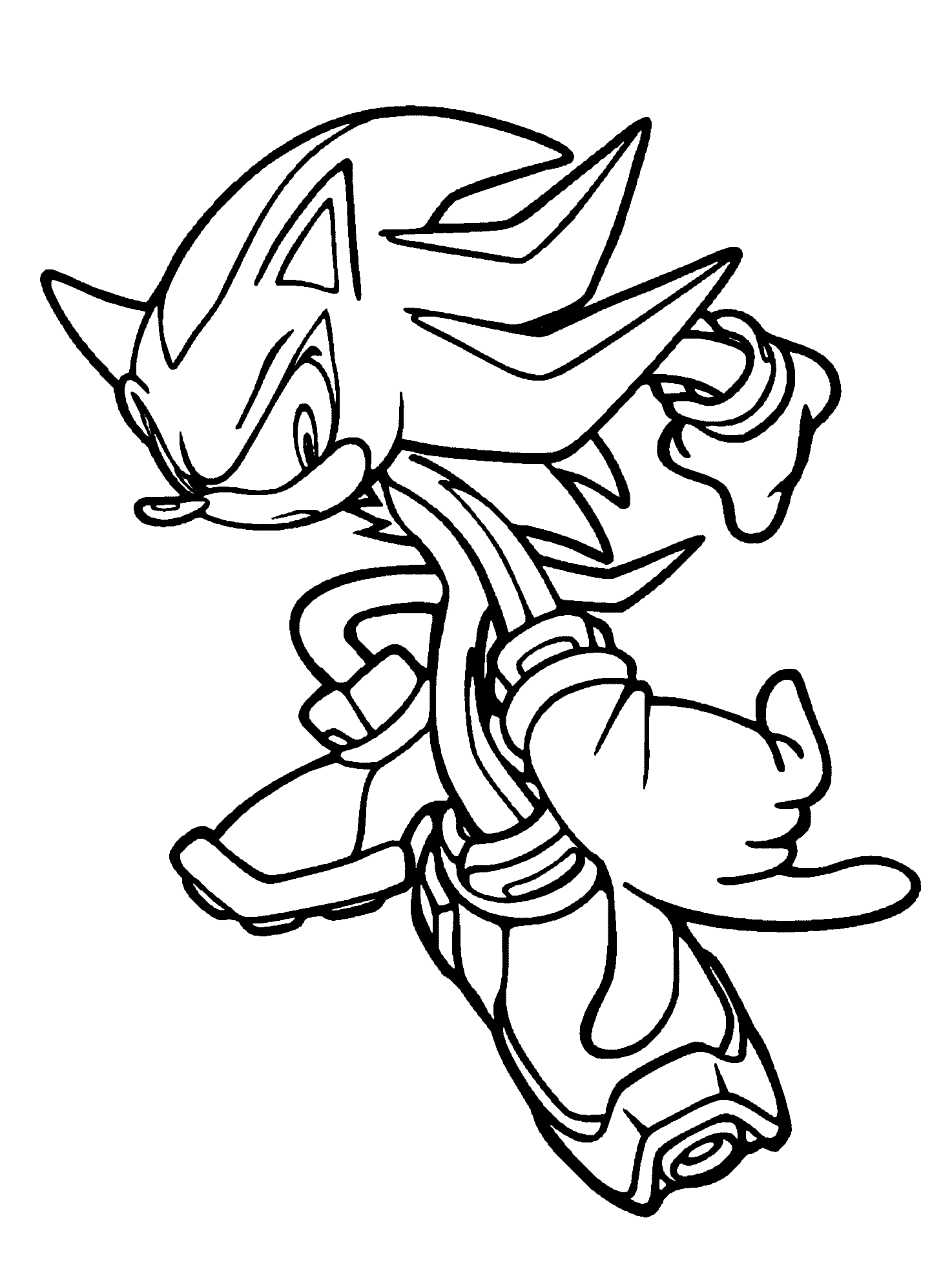 shadow coloring pages sonic shadow character coloring picture for kids pärlor coloring shadow pages 