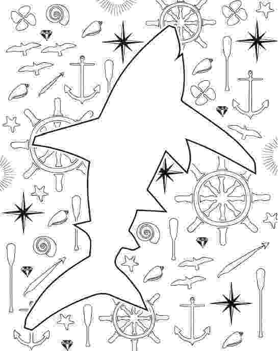 shark printables nautical shark coloring page favecraftscom printables shark 