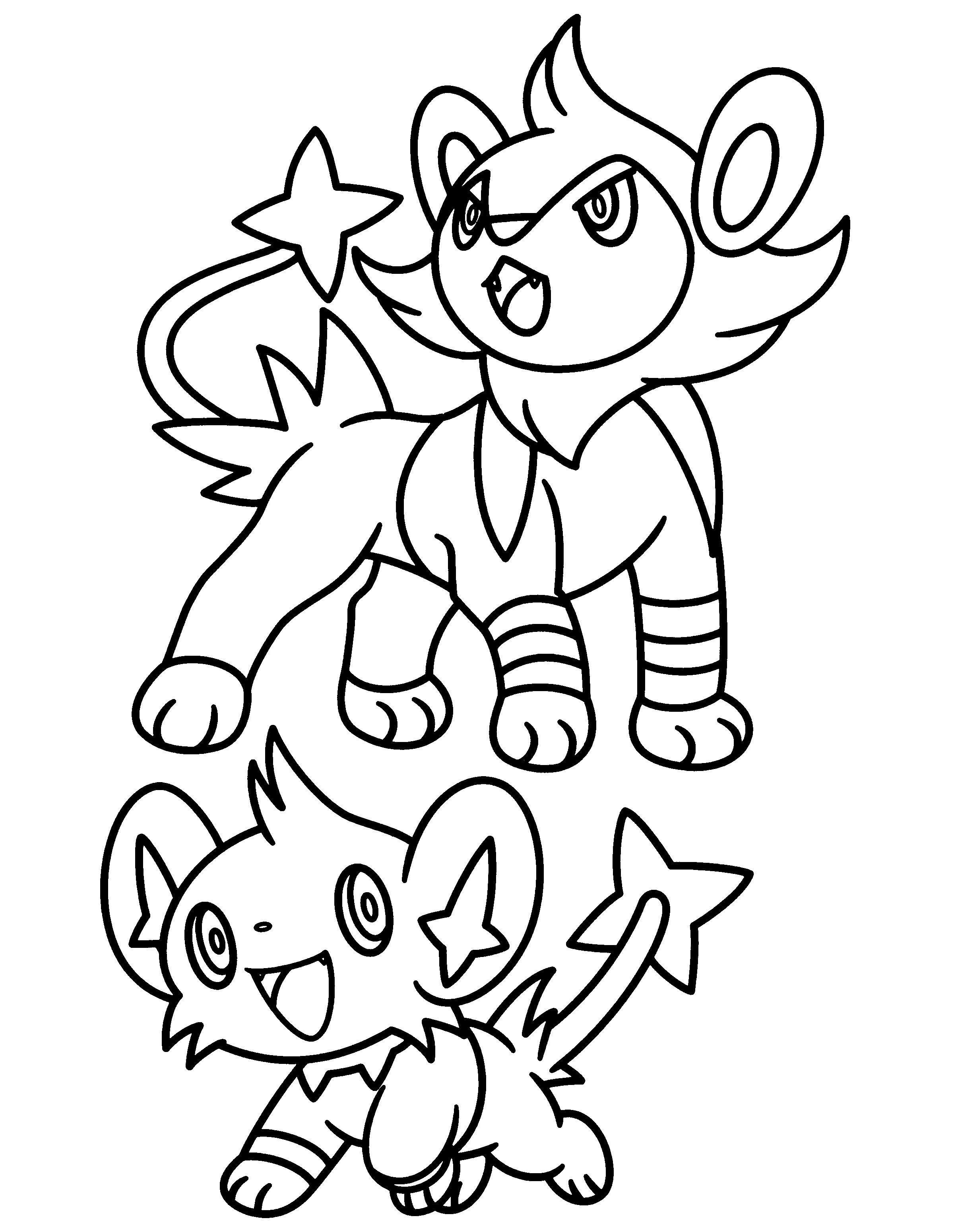 shinx coloring pages shinx coloring page pages shinx coloring 
