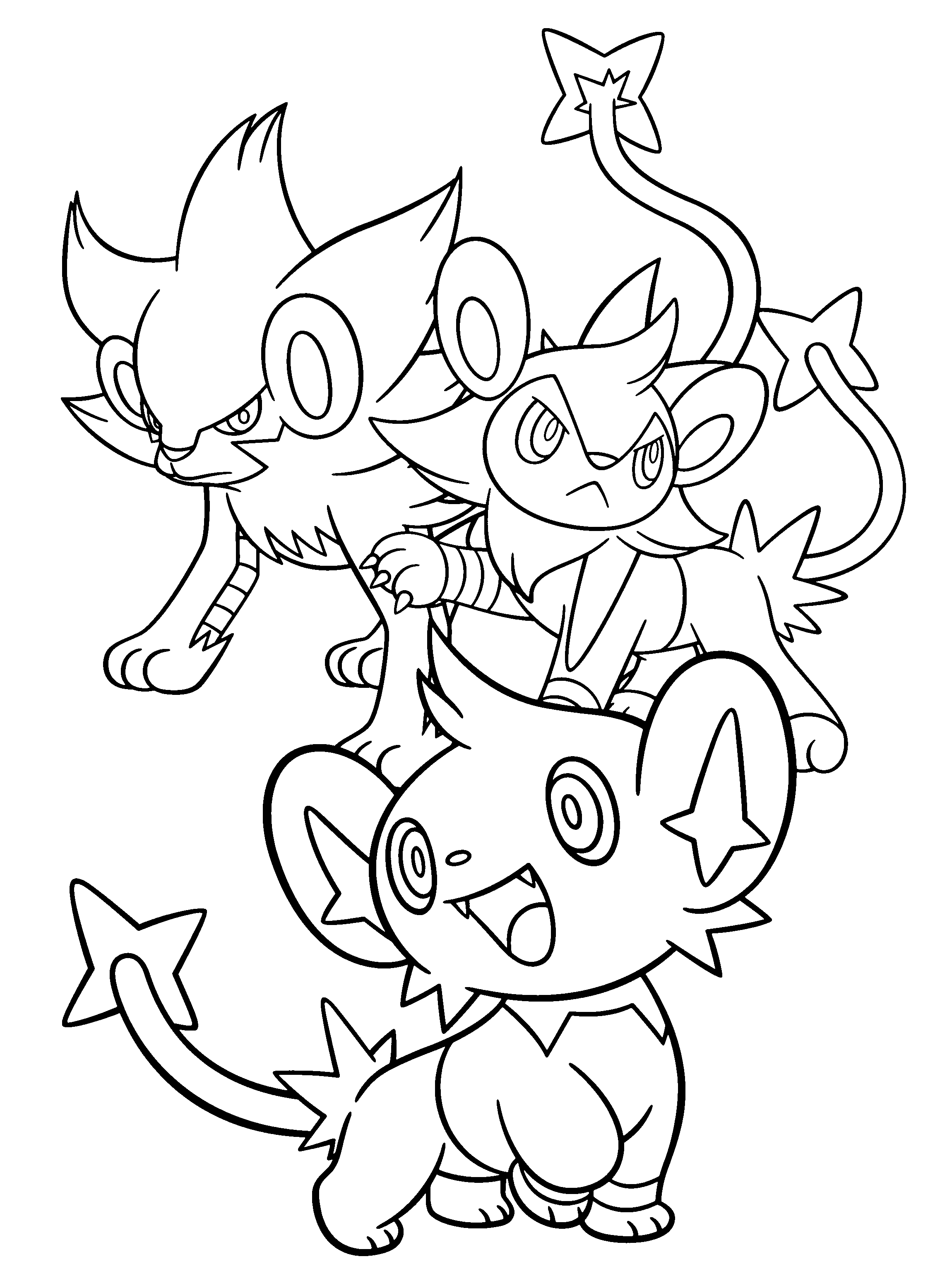shinx coloring pages shinx lineart 2 by michy123 on deviantart pokemon sketch pages coloring shinx 