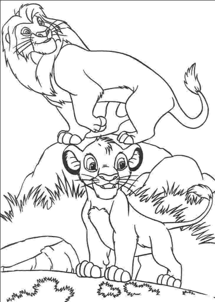 simba coloring sheet the lion king coloring pages 2 disneyclipscom coloring simba sheet 