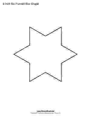 six pointed star free shape and object patterns for crafts stencils and star pointed six 