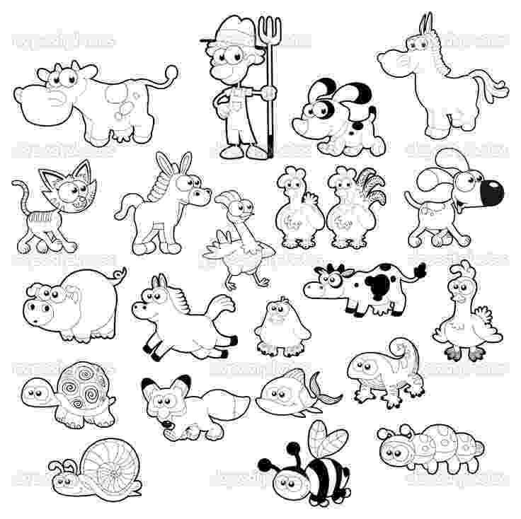 small colouring pictures of farm animals color sheets for farm farm animals coloring pages for animals of farm colouring pictures small 
