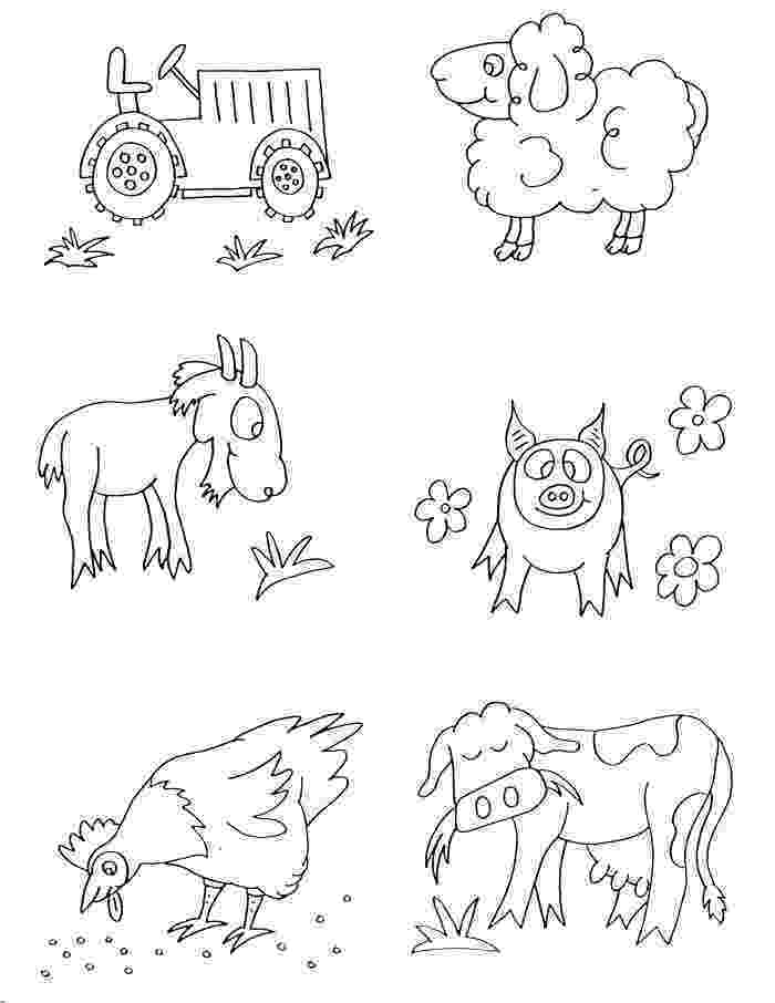 small colouring pictures of farm animals farm animals coloring pages getcoloringpagescom animals farm pictures colouring of small 